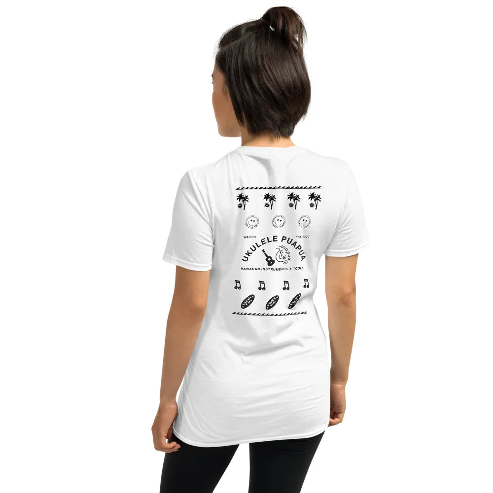 ウクレレぷあぷあ オリジナル Tシャツ半袖 両面プリント（男女兼用）