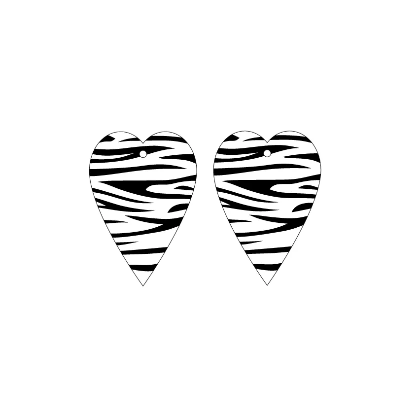 © Vintage Hearts - 2 pair Set - 5 styles