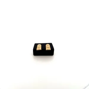 10K Gold Jesus Earrings