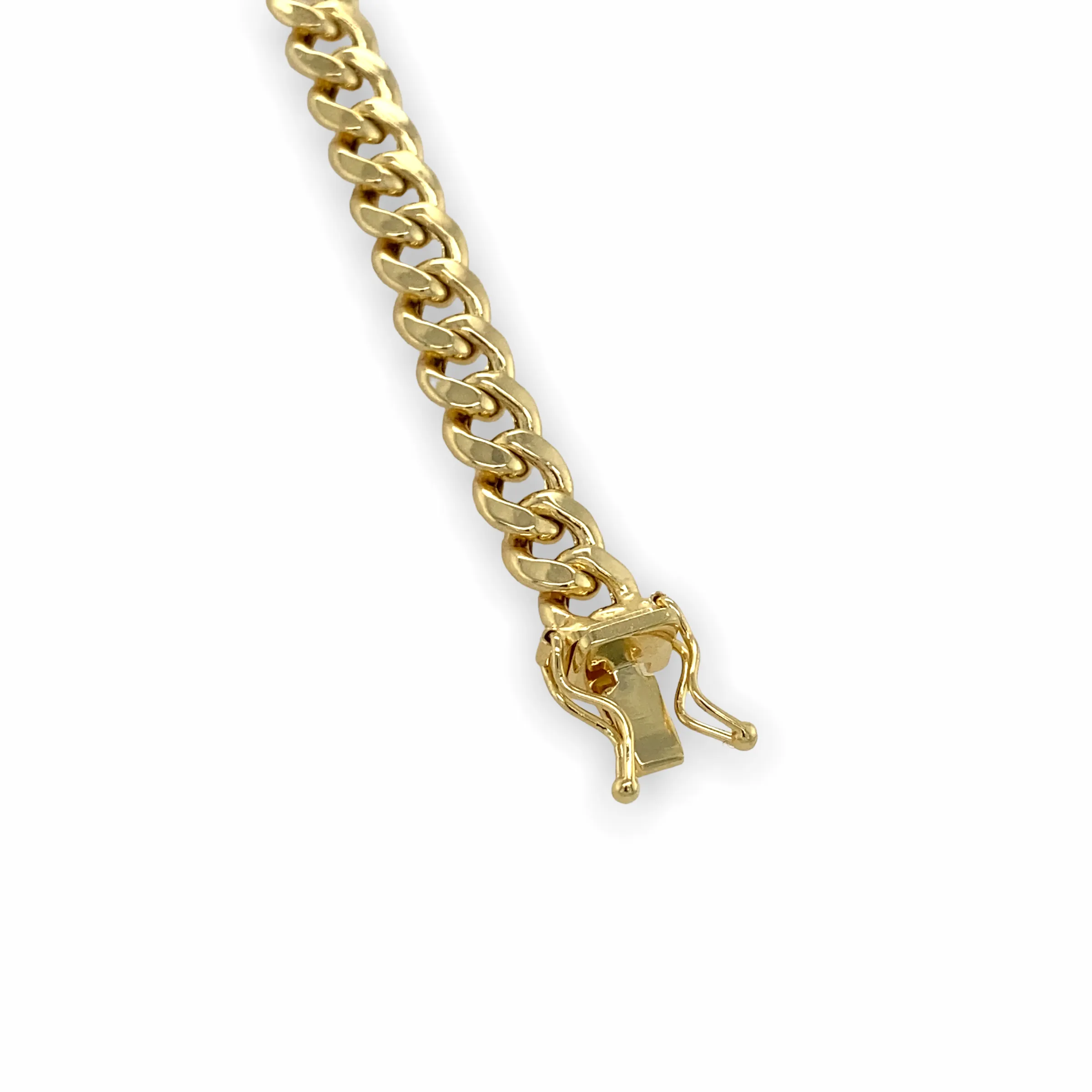 14K Yellow Gold 22" Semisolid Cuban Link Chain