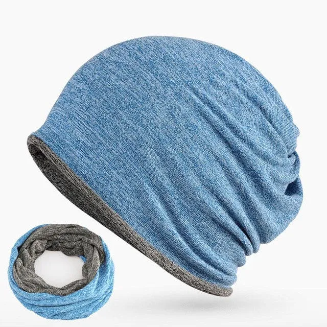 2017 New Beanies Collar Scarf Hats for Men - 7 Colour