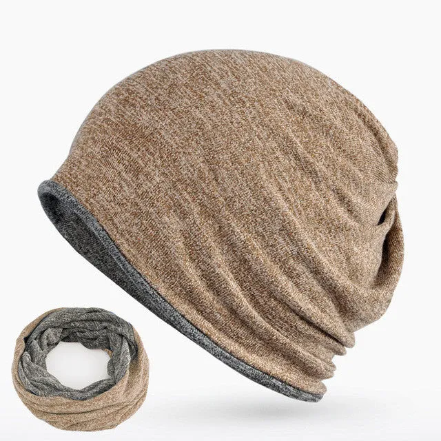 2017 New Beanies Collar Scarf Hats for Men - 7 Colour