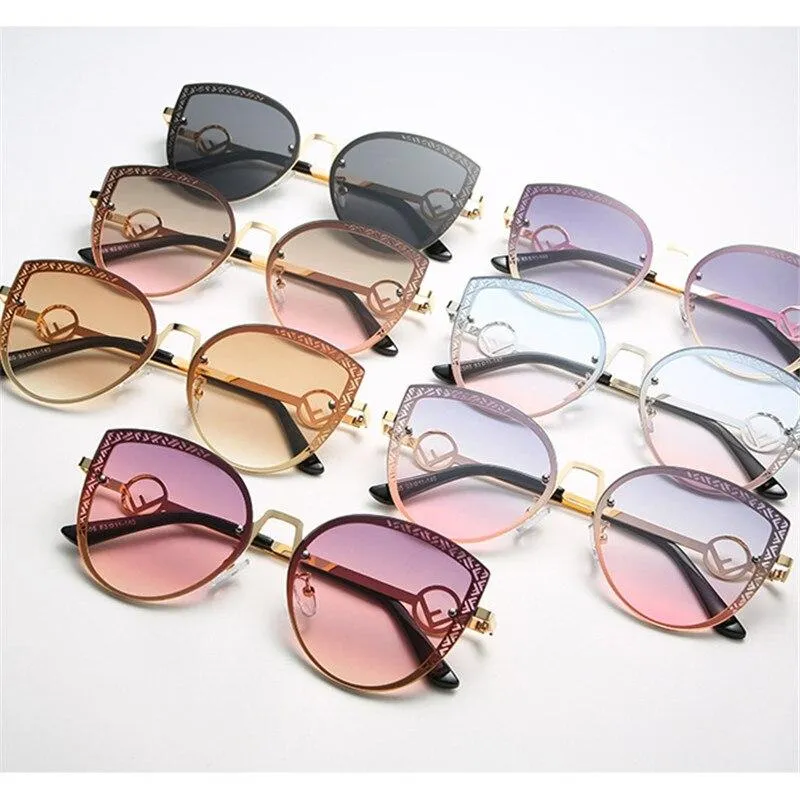 2021 New Style Retro F Women Men Oversized SunGlasses Shades UV400 Accessory Eyeglasses