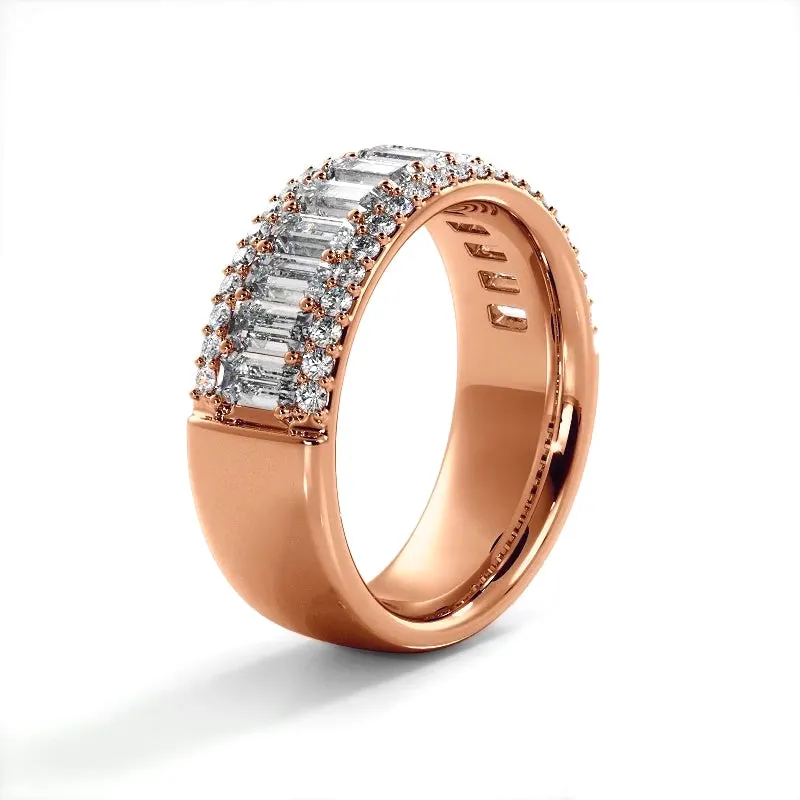 2.16 ct. Baguette And Round Diamond Wedding Band