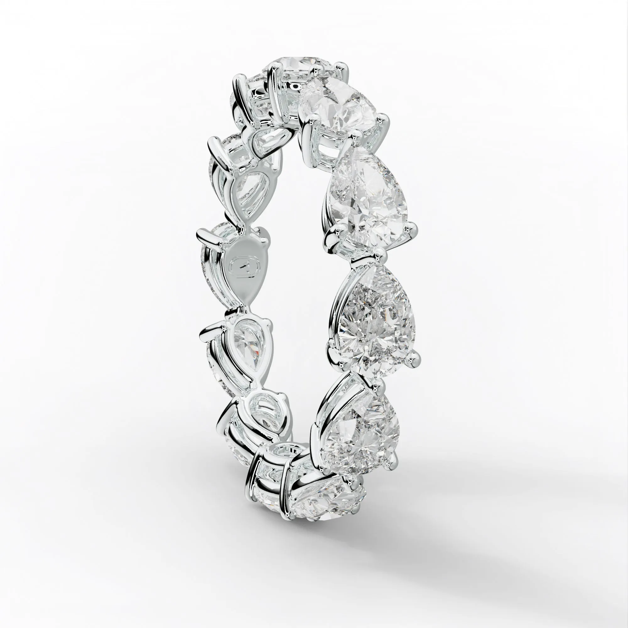 3.0 Carat East West Pear Shape Diamond Eternity Band