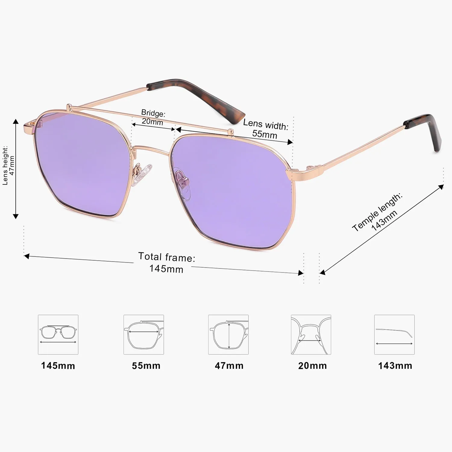 6 Colors - Classic Fashion Sunglasses