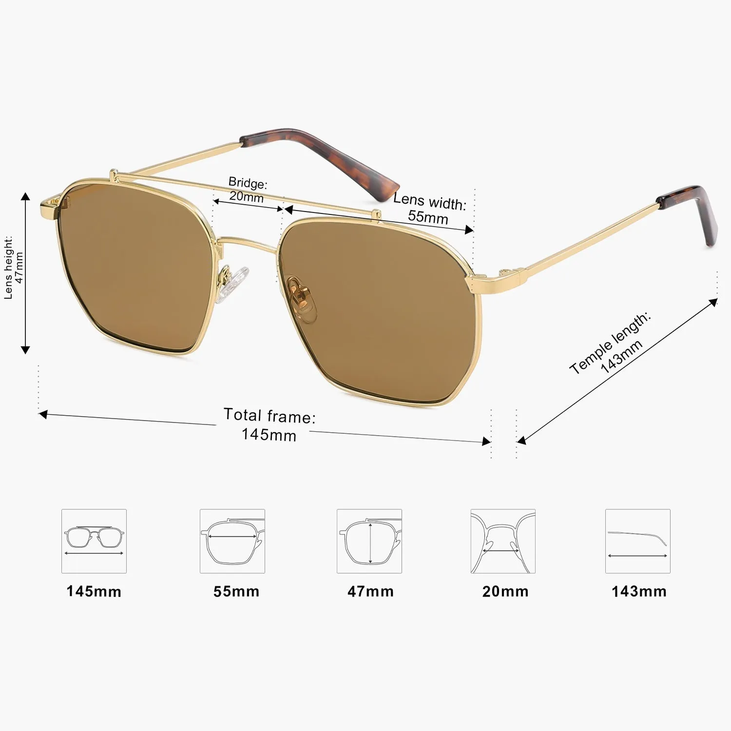 6 Colors - Classic Fashion Sunglasses