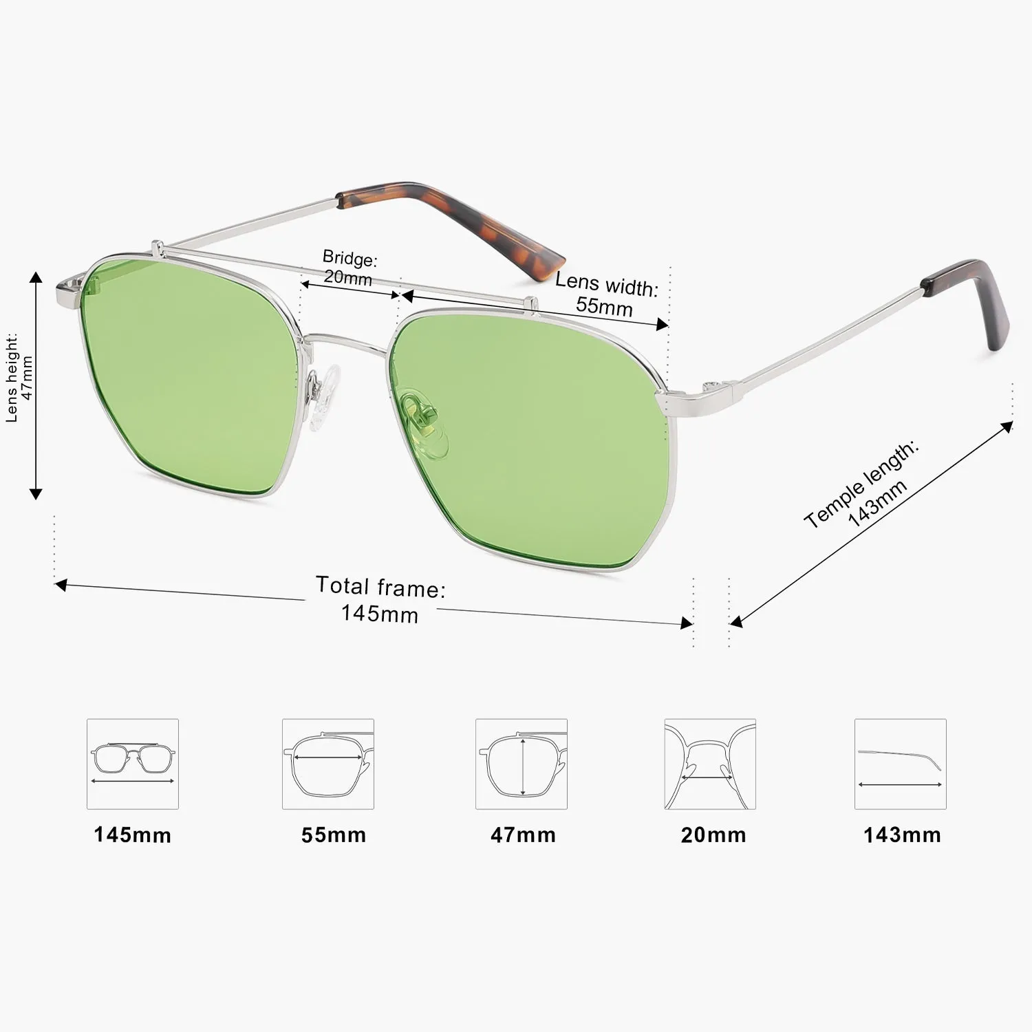 6 Colors - Classic Fashion Sunglasses