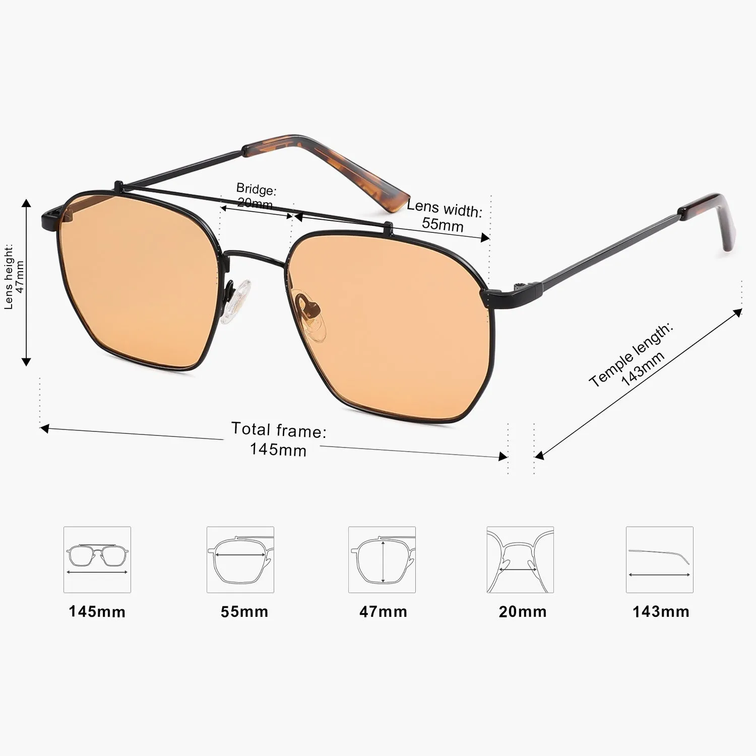 6 Colors - Classic Fashion Sunglasses