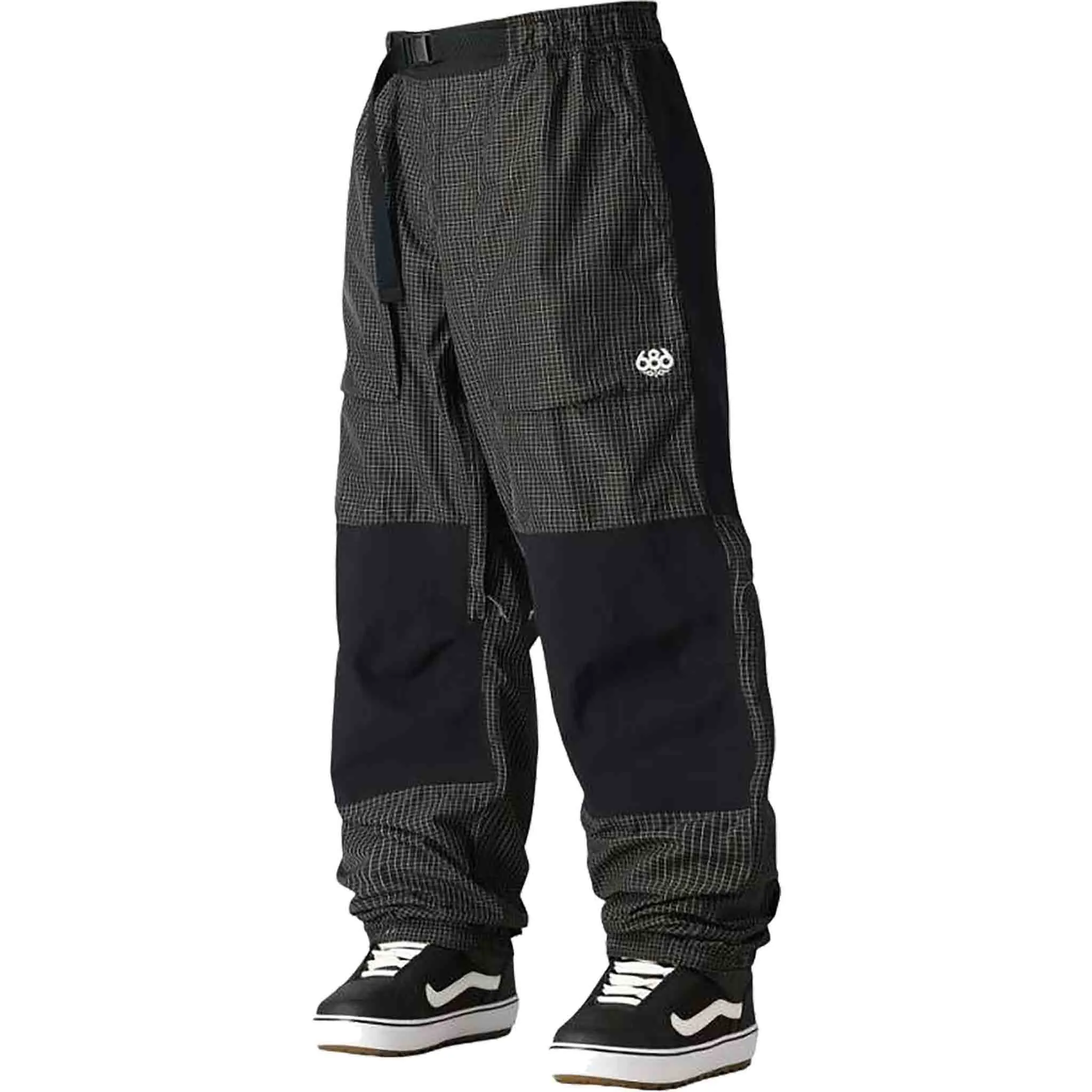 686 Ghost 2.5L Pant Black Grid Colorblock 2025