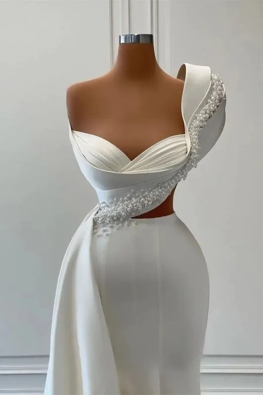 A-Line Sweetheart One Shoulder Asymmetric Prom Dress