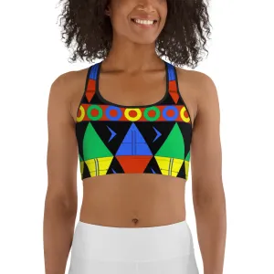 African Tribal Print Sports bra - South Africa