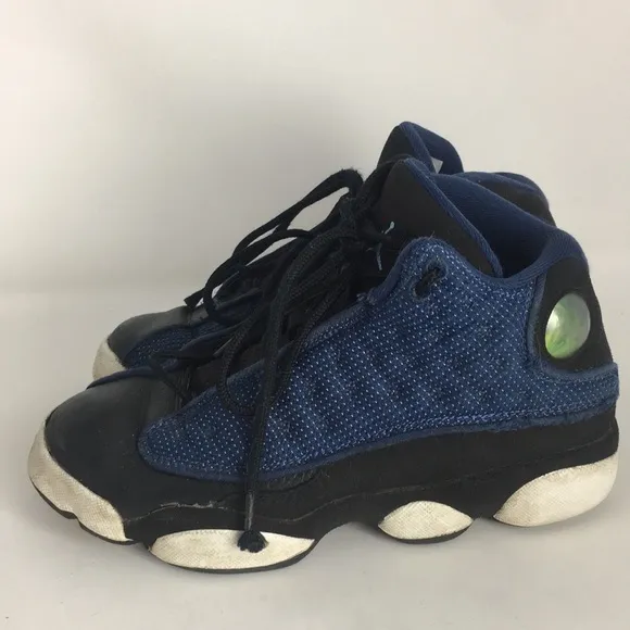 Air Jordan Boys 13 Retro PS Navy Size 4 Youth Color Black/Navy Blue