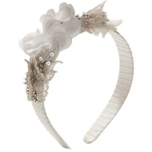 Alba Bloom Headband- Milk