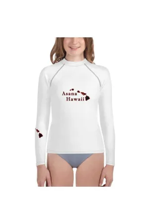 Asana Hawaii Girls Rash Guard