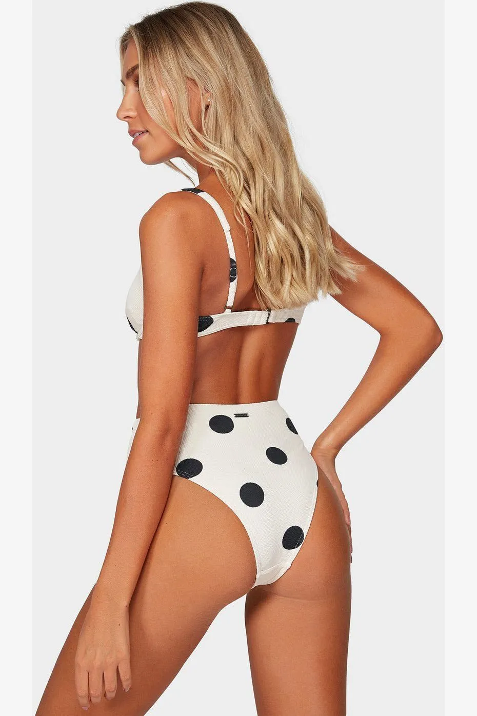 AURORA SPOT HIGH WAISTED BIKINI BOTTOM
