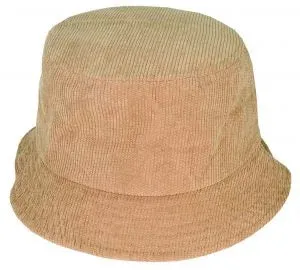 Avenel - Small Brim Corduroy Bucket Hat - Camel