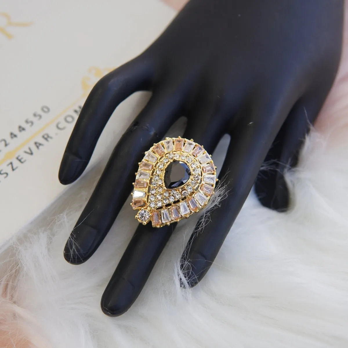 Badami Zircon Finger Ring