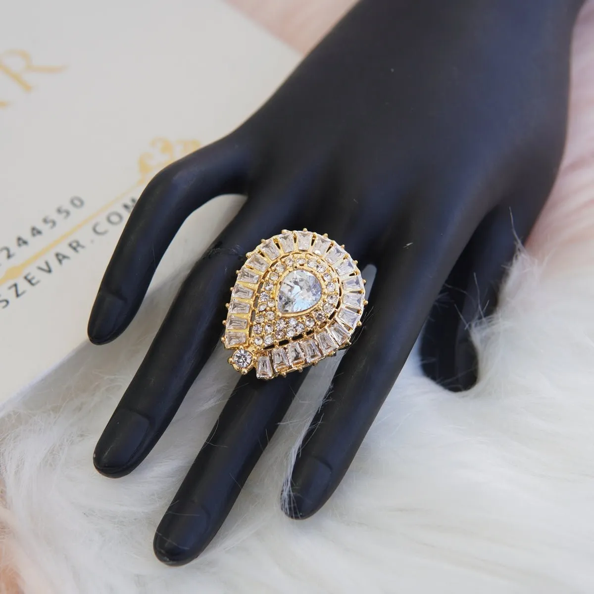 Badami Zircon Finger Ring