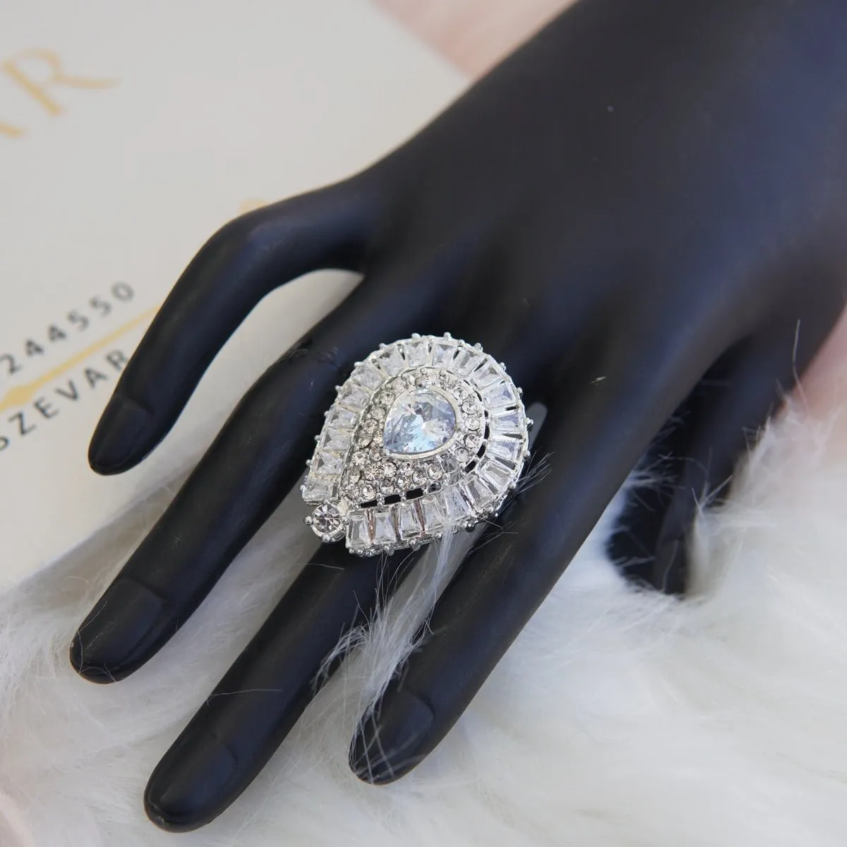 Badami Zircon Finger Ring