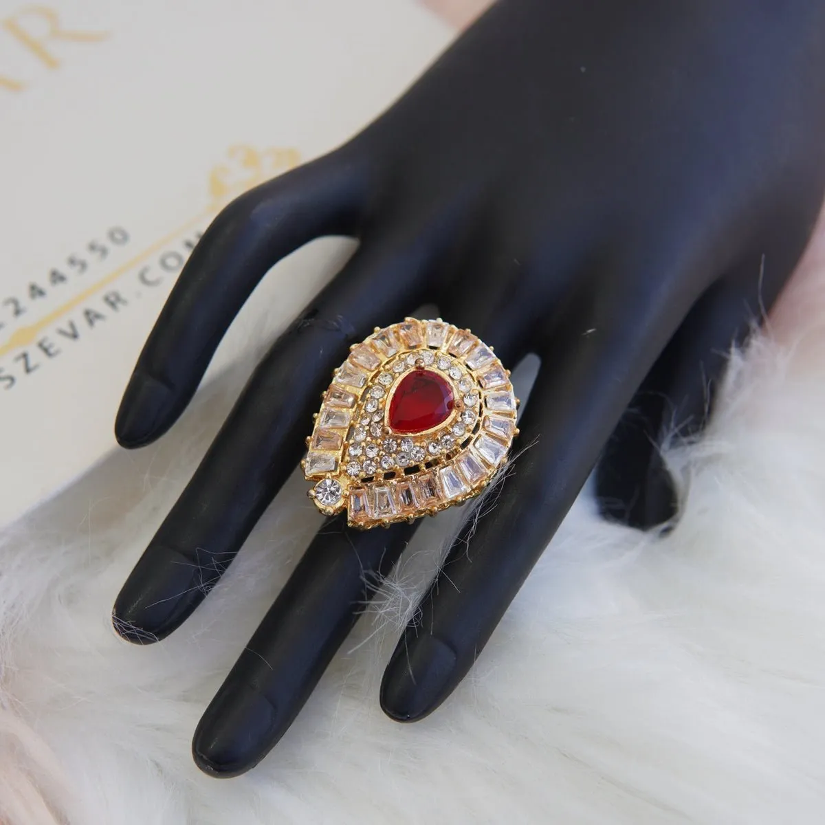 Badami Zircon Finger Ring