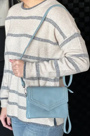 Be Sophisticated Crossbody Purse- Light Blue