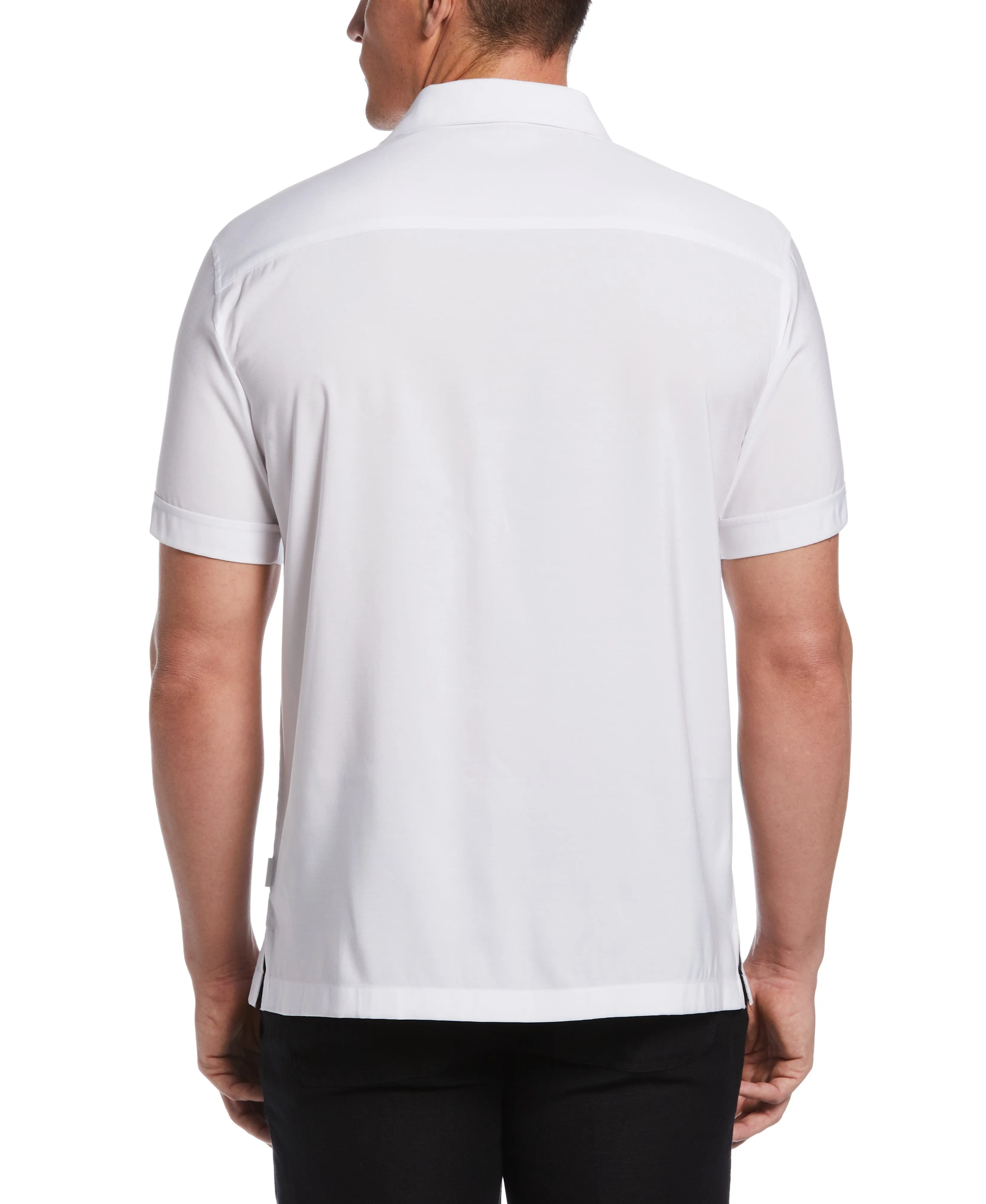 Big & Tall Contrast Panel Camp Collar Shirt