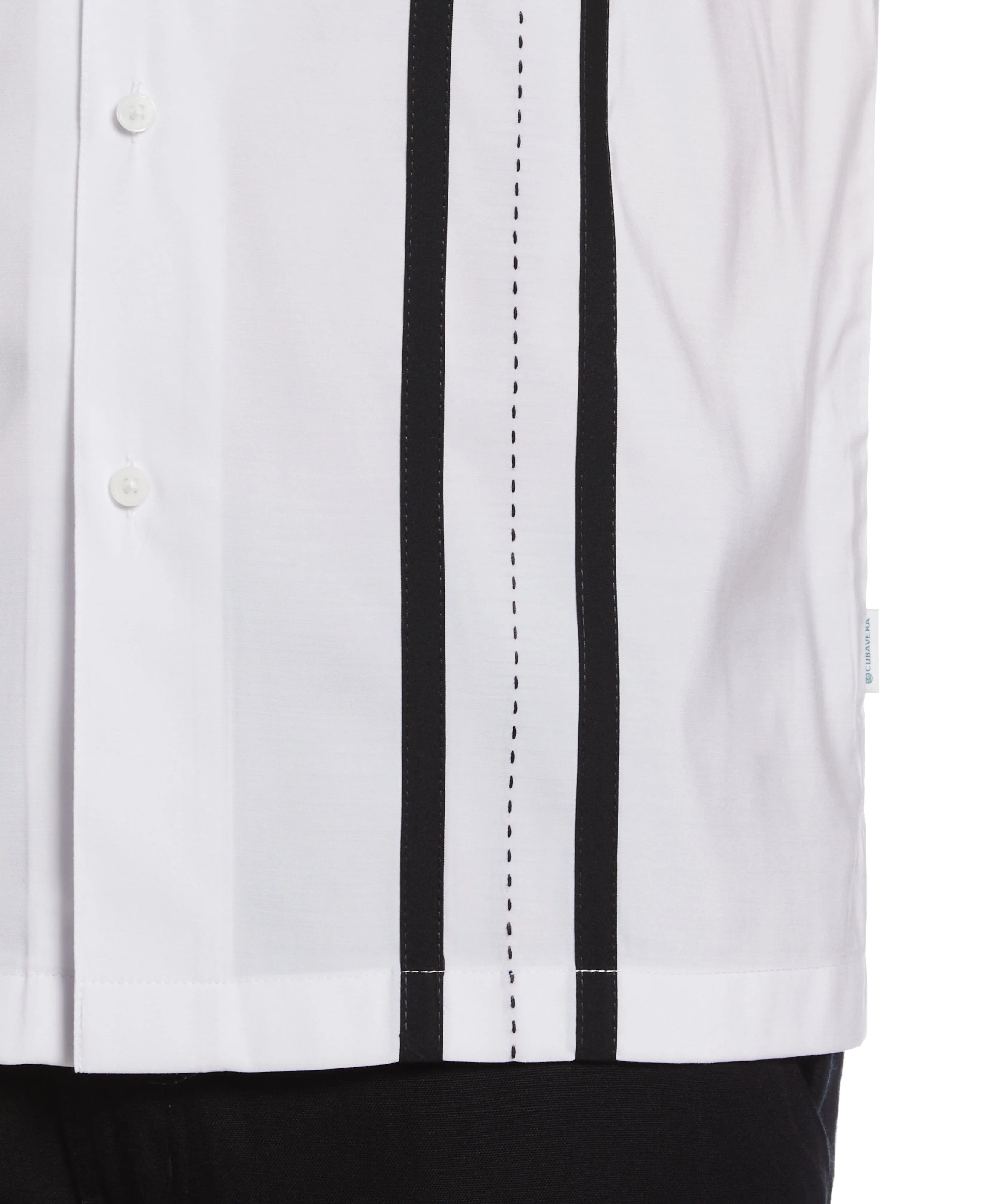 Big & Tall Contrast Panel Camp Collar Shirt