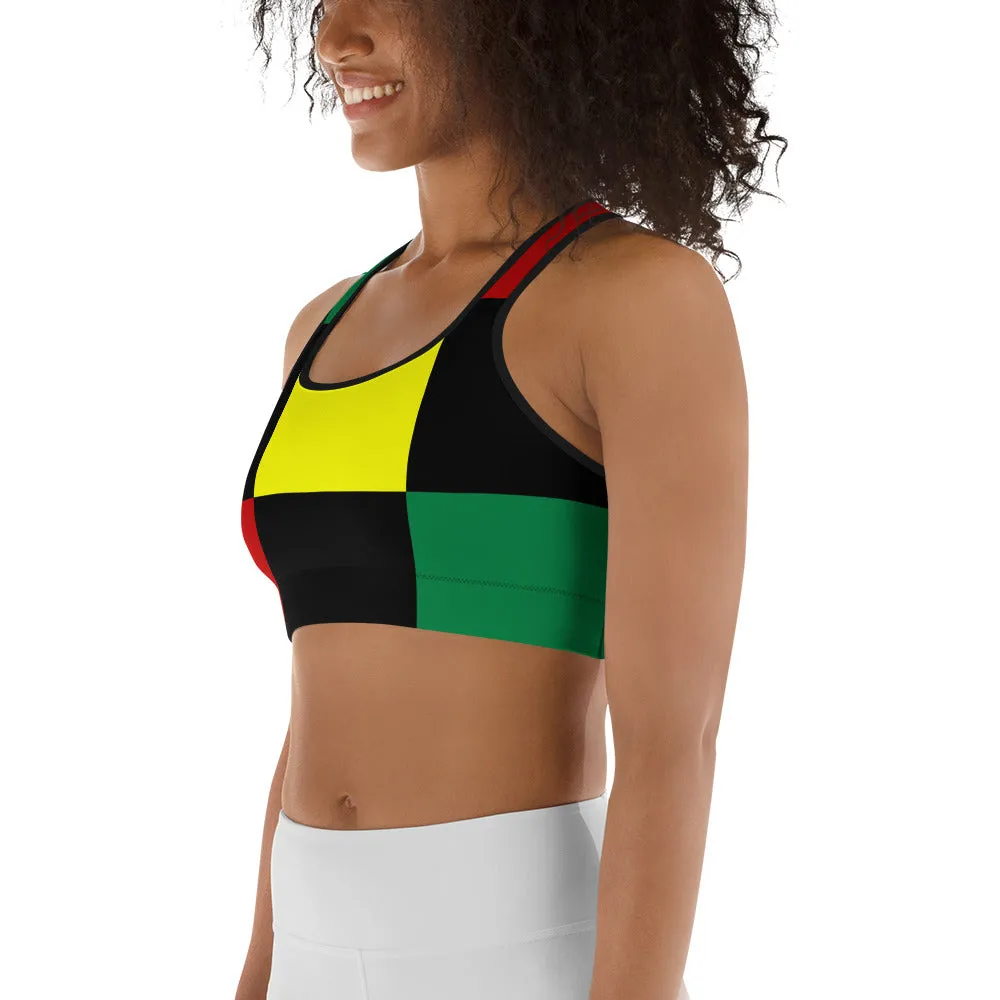 Black History Sports Bra