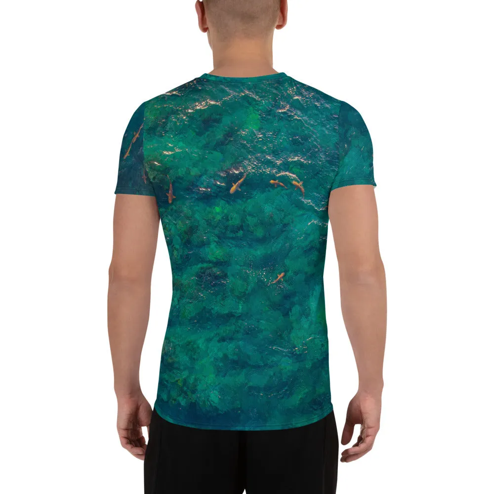 Blacktips on the Prowl All-Over Print Men's Athletic T-shirt