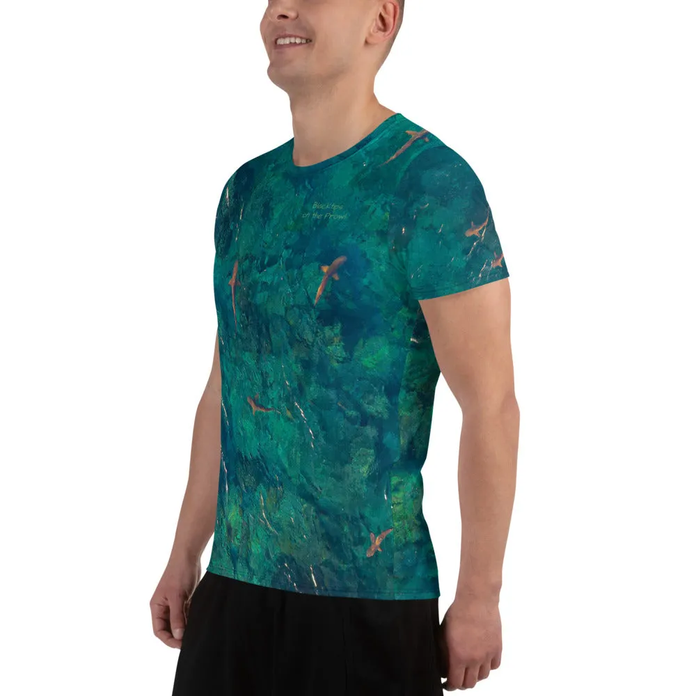 Blacktips on the Prowl All-Over Print Men's Athletic T-shirt