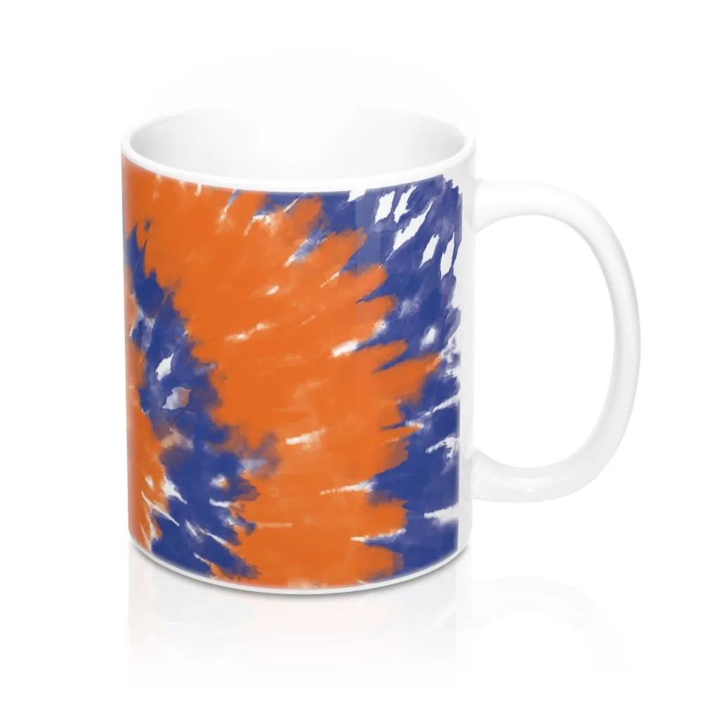 Blue & Orange Tie Dye Coffee Mug