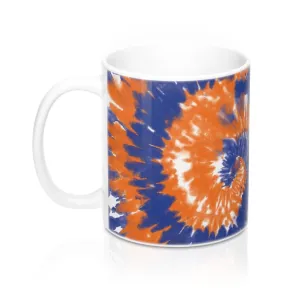 Blue & Orange Tie Dye Coffee Mug