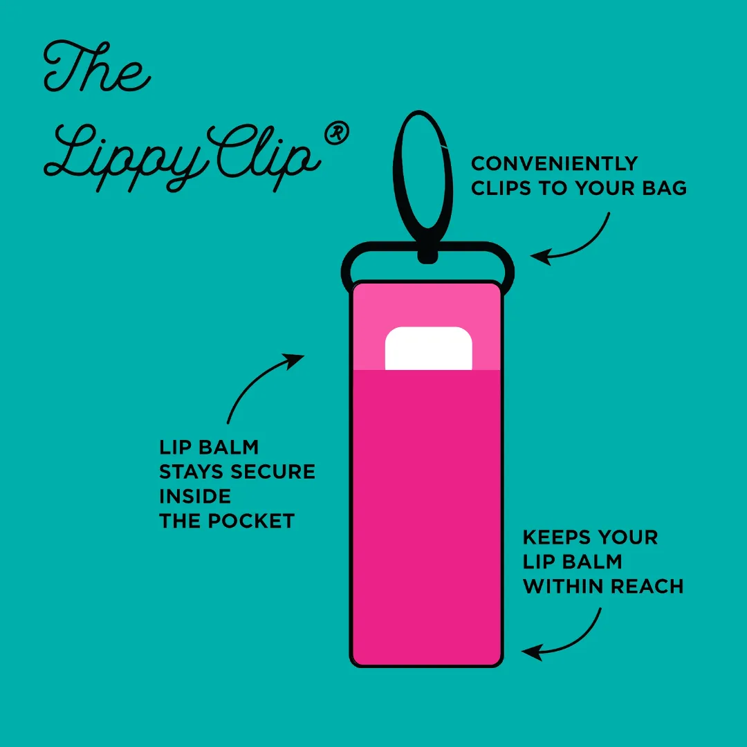 Blue Chinoiserie LippyClip® Lip Balm Holder