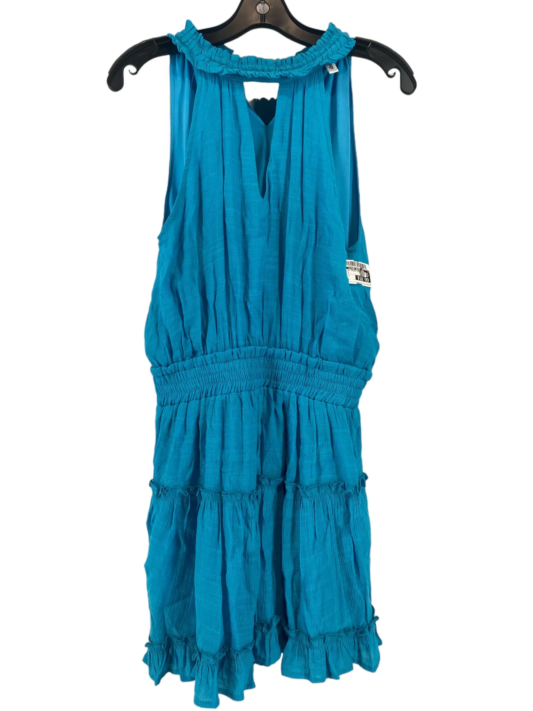 Blue Dress Casual Short Clothes Mentor, Size S
