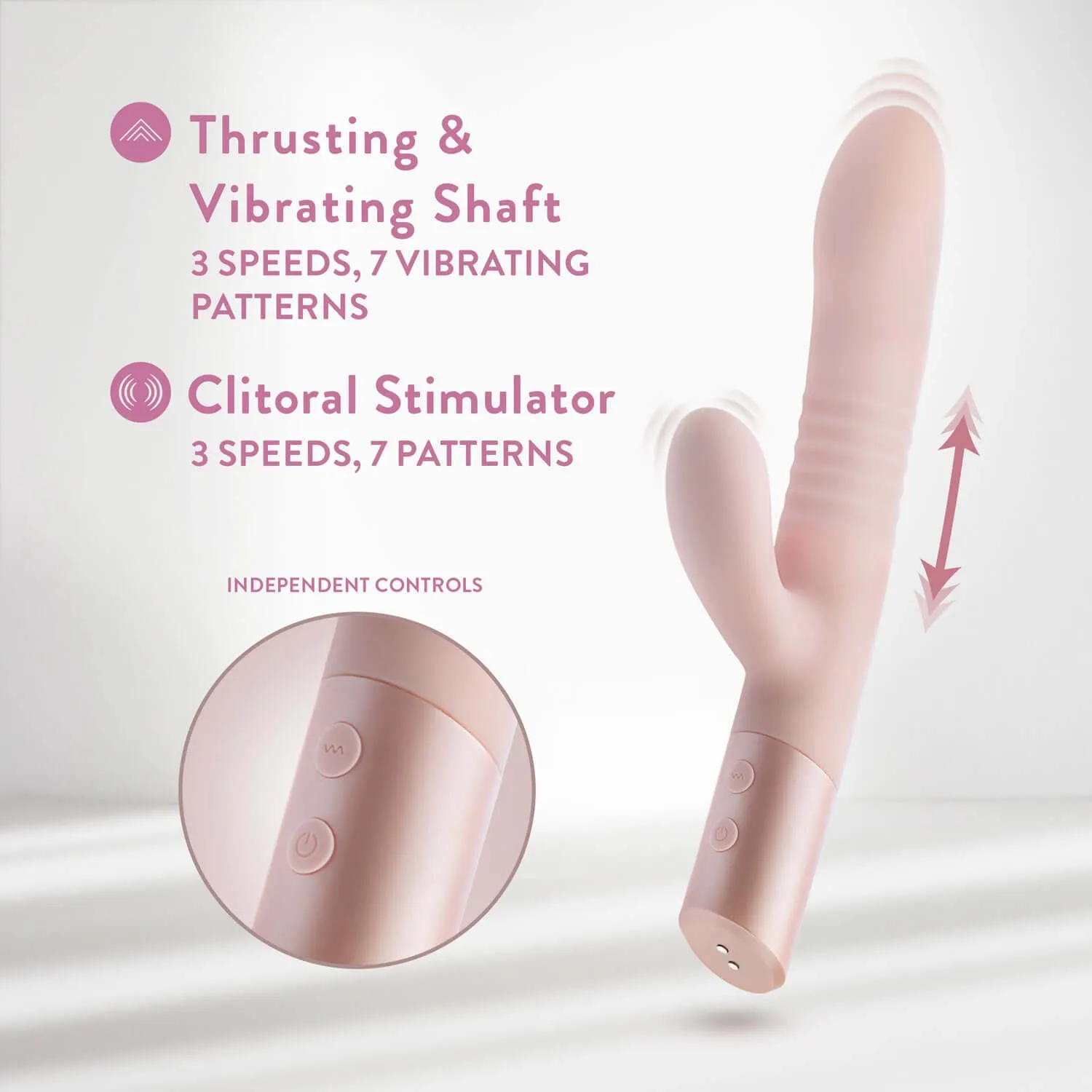 Blush - Fraya Rabbit Massager - Pink