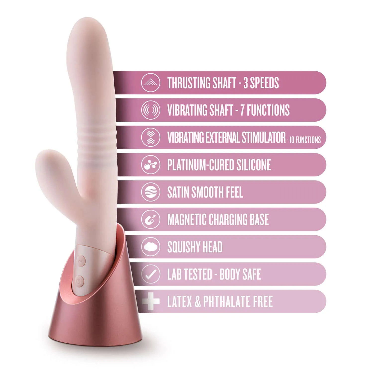 Blush - Fraya Rabbit Massager - Pink