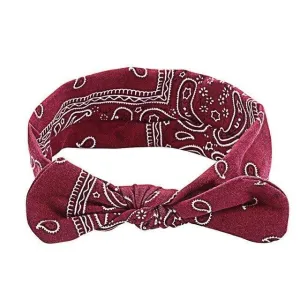 Bordeauxrot Bandana Stirnband