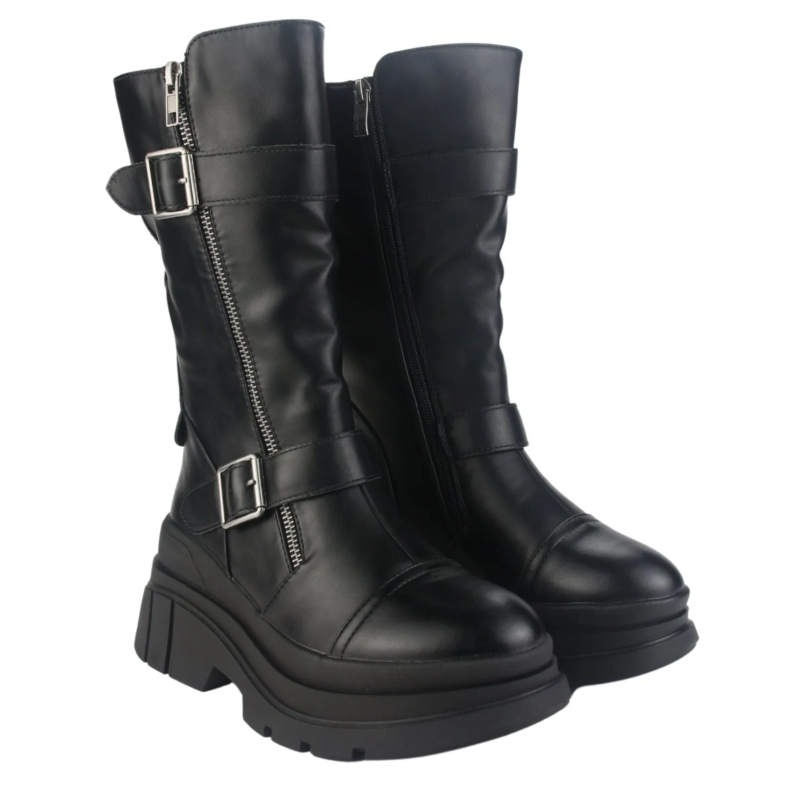 Bota Chalada Mujer Natirus-2 Negro Casual