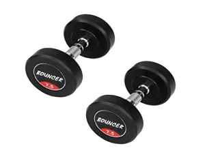 Bouncer Rubber Dumbbells 7.5 Kg Pair | Set of 7.5Kg x 2Pcs =15Kg