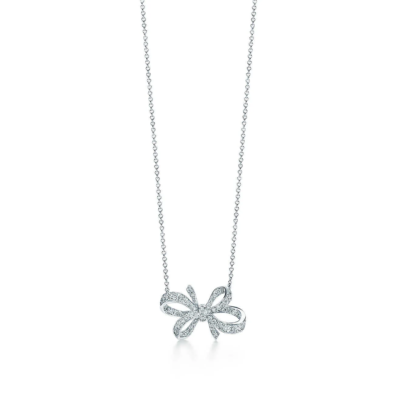 Bow Ribbon Pendant Necklace