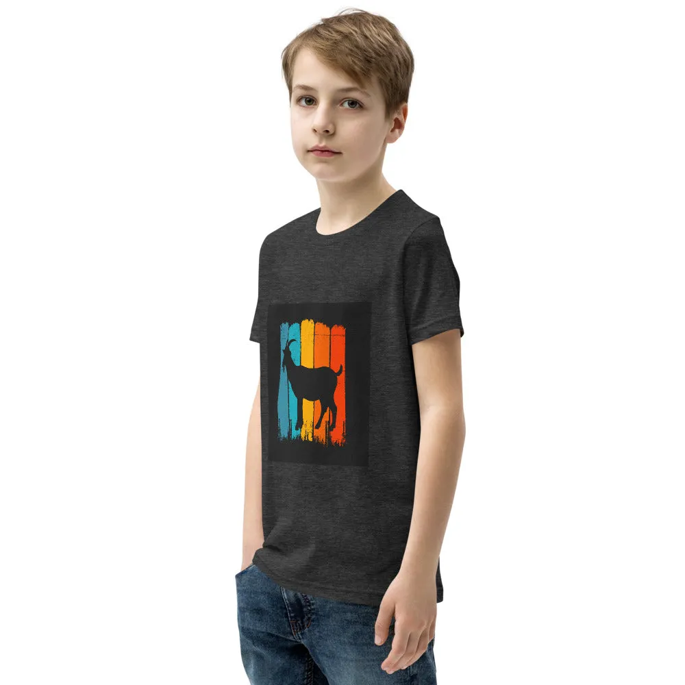 Boys Youth Short Sleeve T-Shirt – Retro Goat Edition
