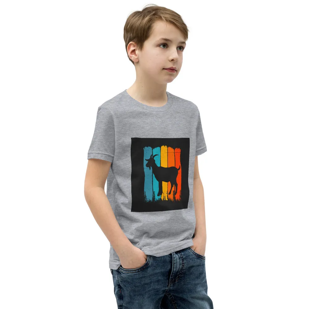 Boys Youth Short Sleeve T-Shirt – Retro Goat Edition