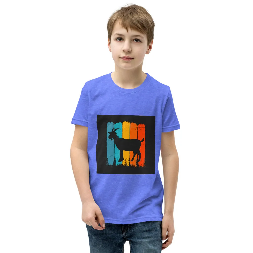 Boys Youth Short Sleeve T-Shirt – Retro Goat Edition