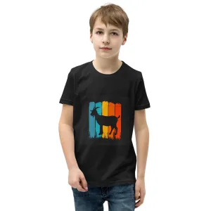 Boys Youth Short Sleeve T-Shirt – Retro Goat Edition