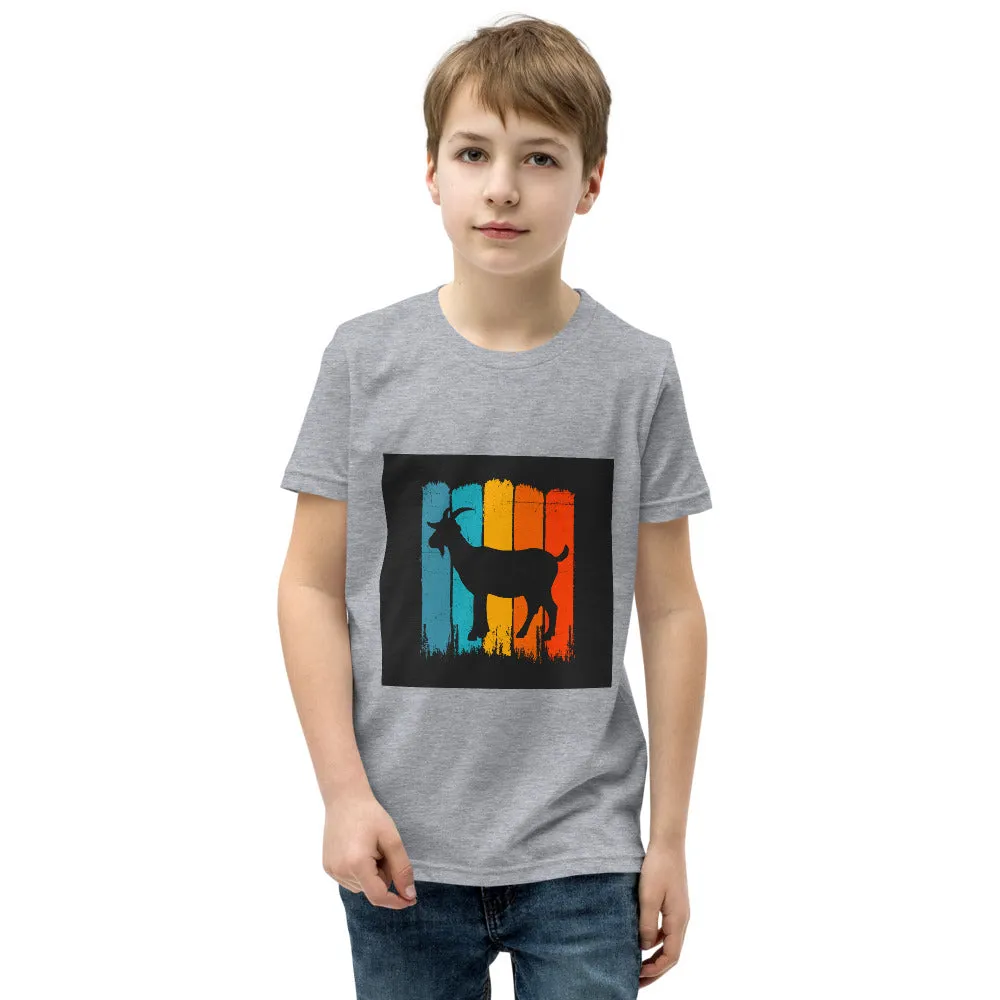 Boys Youth Short Sleeve T-Shirt – Retro Goat Edition