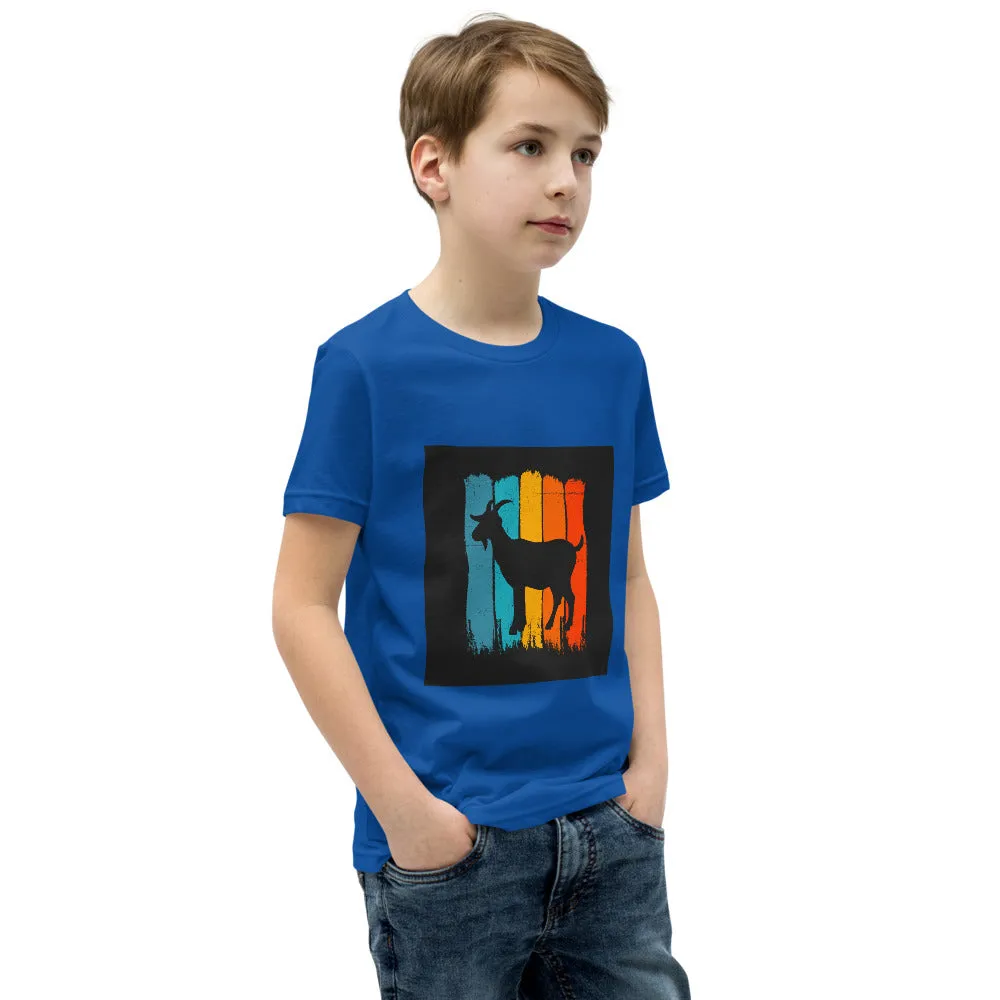 Boys Youth Short Sleeve T-Shirt – Retro Goat Edition