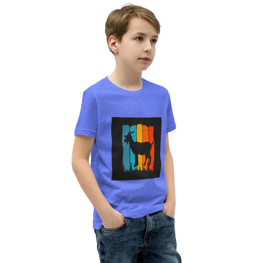 Boys Youth Short Sleeve T-Shirt – Retro Goat Edition