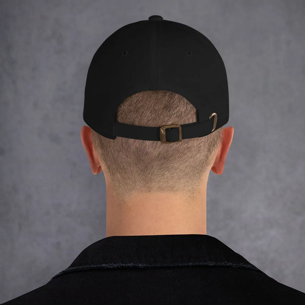 Breast Cancer Awareness Dad Hat with Pink Ribbon