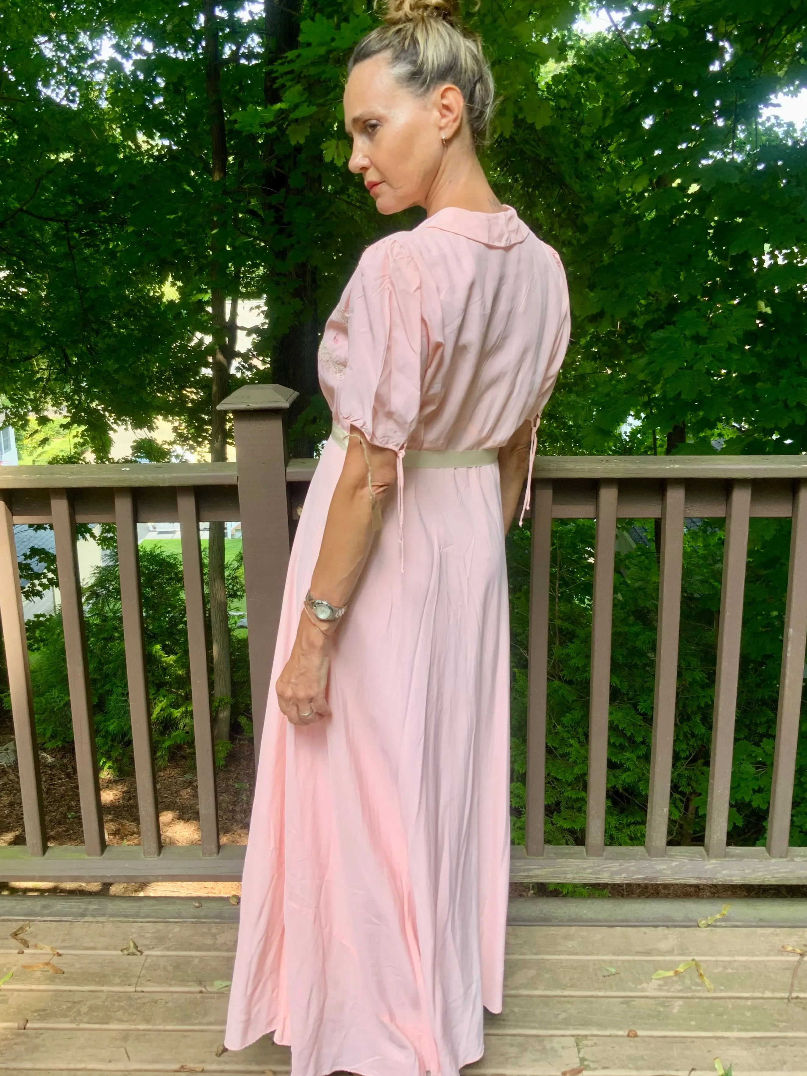 Bridal Nightgown Pink - 50s - 50AF